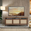 Storage TV Stand Entertainment Media Center for TV's up to 65 Inch-Walnut
