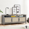 Storage TV Stand Entertainment Media Center for TV's up to 65 Inch-Gray