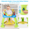 2-in-1 Baby Jumperoo Adjustable Sit-to-stand Activity Center-Green