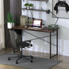 Modern Computer Desk Study Writing Table Home Office with Storage Bag Coffee-L