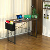 Modern Computer Desk Study Writing Table Home Office with Storage Bag Coffee-M