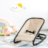 2-in-1 Adjustable Baby Bouncer and Rocker-Beige