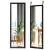 Wood Frame Full Length Hanging Mirror-Black