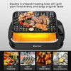 Smokeless Electric Portable BBQ Grill with Turbo Smoke Extractor