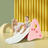 Freestanding Baby Slide Indoor First Play Climber Slide Set for Boys Girls -Pink