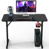 Home Office  PC Computer Gaming Desk with LED Lignt and Gaming Handle Rack-Black