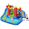 Inflatable Bouncer Bounce House with Water Slide Splash Pool without Blower