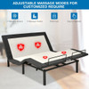 Twin XL Size Adjustable Bed Base Electric Bed Frame with Massage Modes