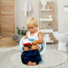 Egg-Shaped Toddler Training Toilet with Removable Container-Blue
