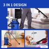 3 in 1 6.6 Gallon 4.8 Peak HP Wet Dry Vacuum Cleaner with Blower-Blue