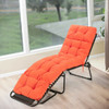 Outdoor Lounge Chaise Cushion with String Ties for Garden Poolside-Orange