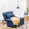 Sofa Bed 4 in 1 Multi-Function Convertible Sleeper Folding footstool-Blue