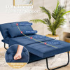 Sofa Bed 4 in 1 Multi-Function Convertible Sleeper Folding footstool-Blue