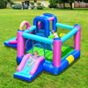 Inflatable Bounce Castle with Dual Slides and Climbing Wall without Blower