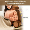 Reading Pillow TV Bed Rest Memory Foam with Arms Rests Neck Roll Back Support-Brown