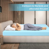 3 Inch Gel-Infused Cooling Bed Topper for All-Night Comfy-75 x 39 inch