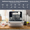 Portable Countertop Dishwasher Air Drying 5 Programs with 7.5L Water Tank