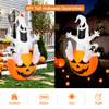 6 Feet Pumpkin-Halloween Blow Up Yard Decorations with Build-in LED Light