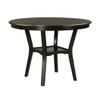 42 Inch 2-tier Round Dining Table with Storage Shelf