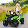 6V Kids ATV Quad Electric Ride On Car with LED Light and MP3-Green