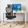 High-Back Mesh Executive Chair with Sliding Seat and Adjustable Lumbar Support