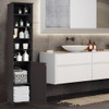 72 Inches Free Standing Tall Floor Bathroom Storage Cabinet-Coffee
