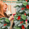 Snow Sprayed Christmas Tree for Holiday Festival Decoration-6 ft