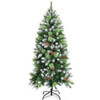 Snow Sprayed Christmas Tree for Holiday Festival Decoration-5 ft