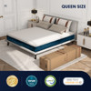 10 Inch Hybrid Mattress Plush Gel Infused Memory Foam Bamboo Charcoal-Queen Size