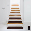 15 Pieces 30 x 8 Inch Slip Resistant Soft Stair Treads Carpet-Brown