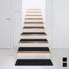 15 Pieces 30 x 8 Inch Slip Resistant Soft Stair Treads Carpet-Black