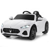 12V Kids Ride On Car Licensed Maserati GranCabrio with Remote Control-White