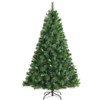 6 Feet Unlit Hinged PVC Artificial Christmas Tree with 649 Tips and Metal Stand