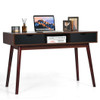 48 Inch Wooden Workstation Laptop Table with Drawers