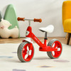 Kids Balance Training Bicycle with Adjustable Handlebar and Seat-Red