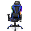 Gaming Chair Adjustable Swivel Computer Chair with Dynamic LED Lights-Blue