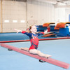 7 Feet Folding Portable Floor Balance Beam with Handles for Gymnasts-Pink