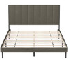 Upholstered Tufted Bed Frame without Mattress