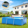 Above Ground Swimming Pool with Pool Cover-Blue