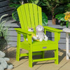 Patio Kids' Adirondack Chair with Ergonomic Backrest-Green