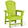 Patio Kids' Adirondack Chair with Ergonomic Backrest-Green