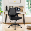 Adjustable Mesh Office Chair Rolling Computer Desk Chair with Flip-up Armrest-Black