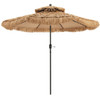 9 Feet Thatched Tiki Umbrella with 8 Ribs