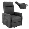 Power Lift Recliner Chair with Remote Control for Elderly-Gray