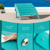 Adirondack Folding Ottoman with All Weather HDPE-Turquoise