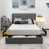 Platform Bed Frame with 3 Storage Drawers Mattress Foundation-Queen Size