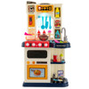 64 Pieces Realistic Kitchen Playset for Boys and Girls with Sound and Lights-Blue