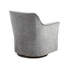 Solid Grey Swivel Glider Chair Can Rotate 360 Degrees Solid Wood Frame