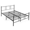 Full/Queen Size Platform Bed Frame with High Headboard-Full Size