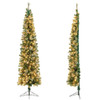 7 Feet Half Christmas Tree with 150 LED Lights
